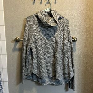 Gray cowl neck sweater